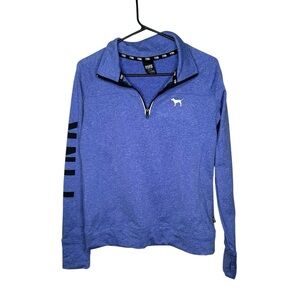 Victoria's Secret Blue Zip Up Sweater size M
